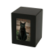 Black Photo Pet Urn, 25ci