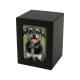 Black Photo Pet Urn, 40ci